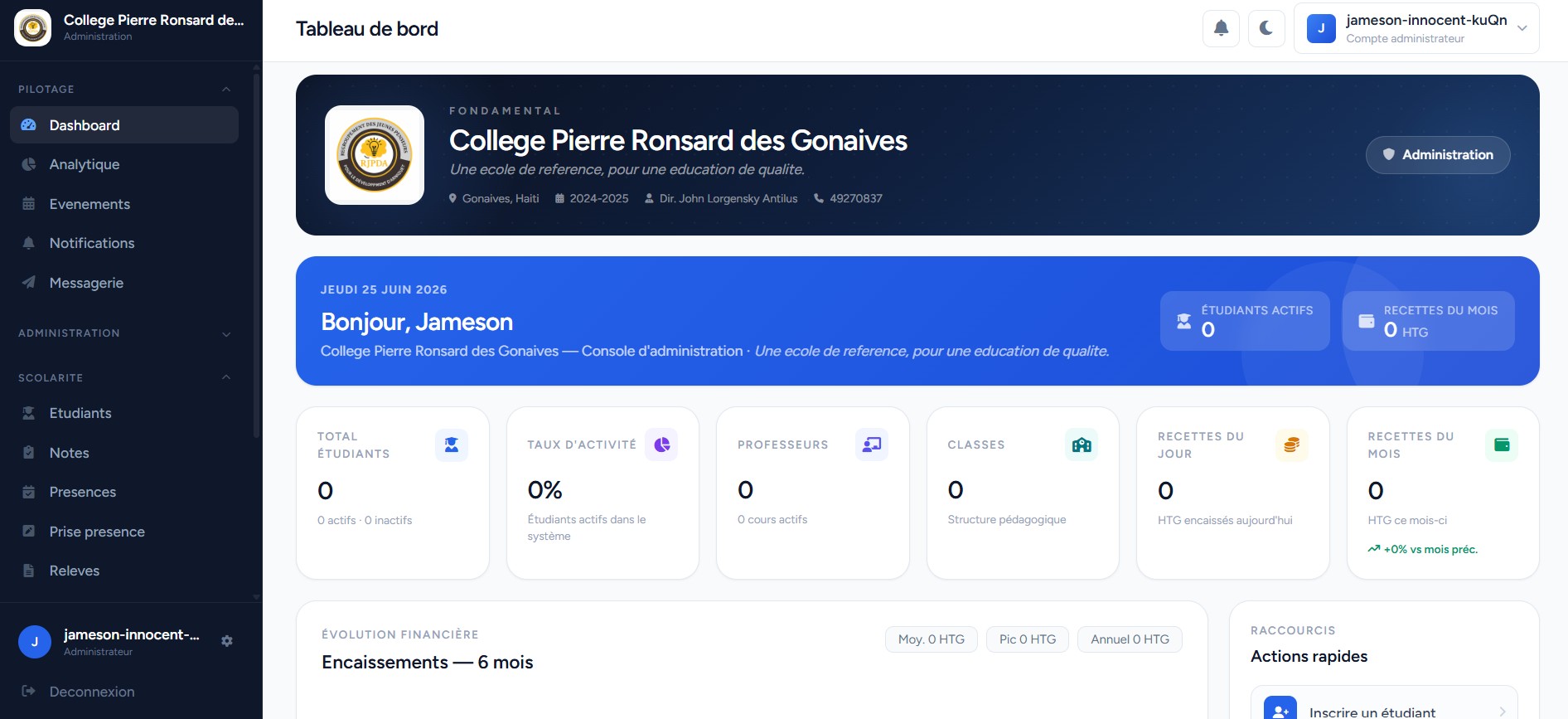 Élèves en classe